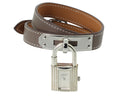 Hermes Kelly Doule Tour Etoupe Leather Watch