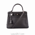 Hermes Graphite Epsom Kelly Sellier 28