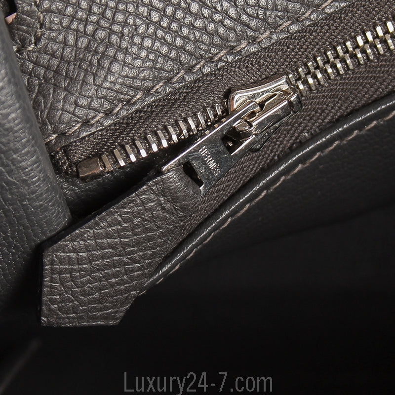 Hermes Graphite Epsom Kelly Sellier 28
