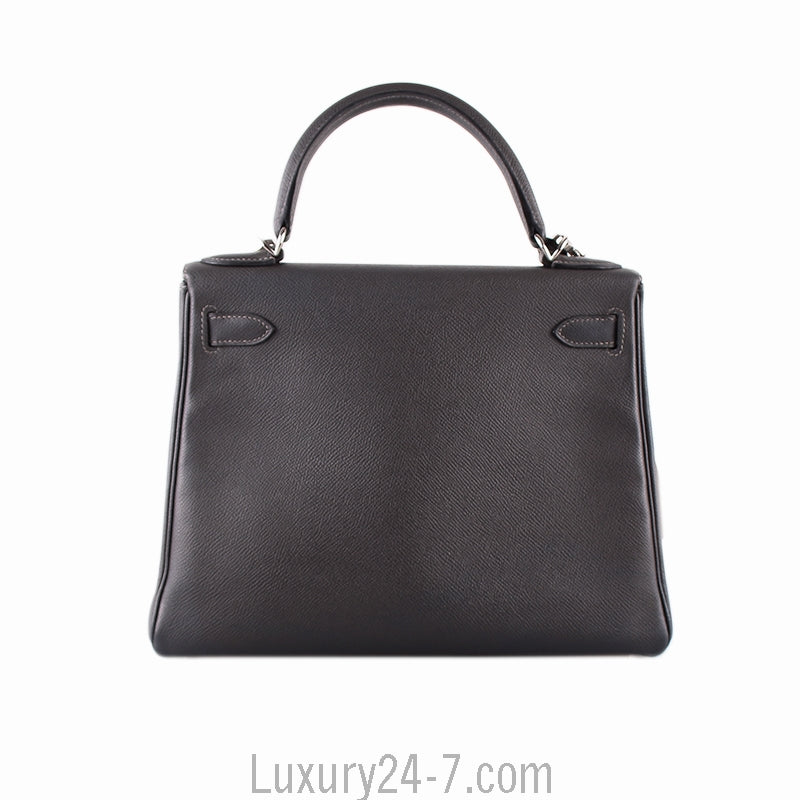 Hermes Graphite Epsom Kelly Sellier 28