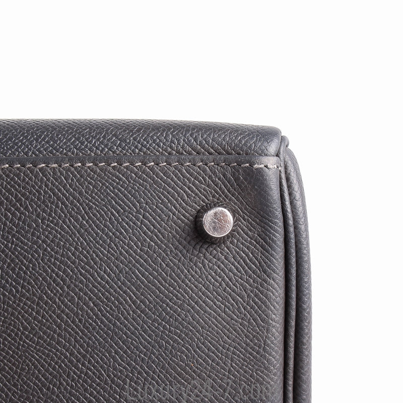Hermes Graphite Epsom Kelly Sellier 28