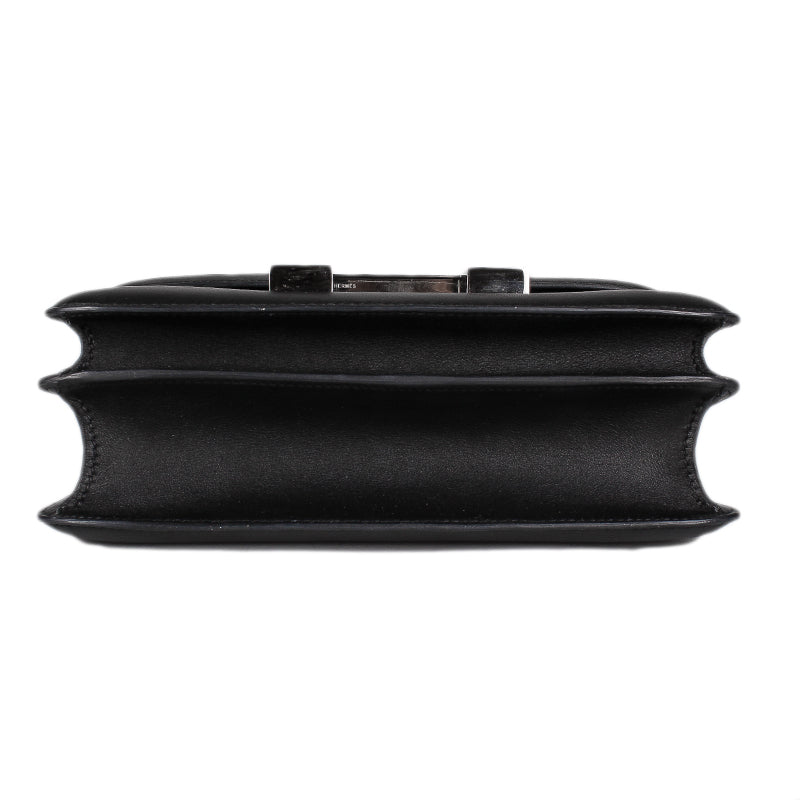 Hermès Black Noir Veau Swift Constance 24