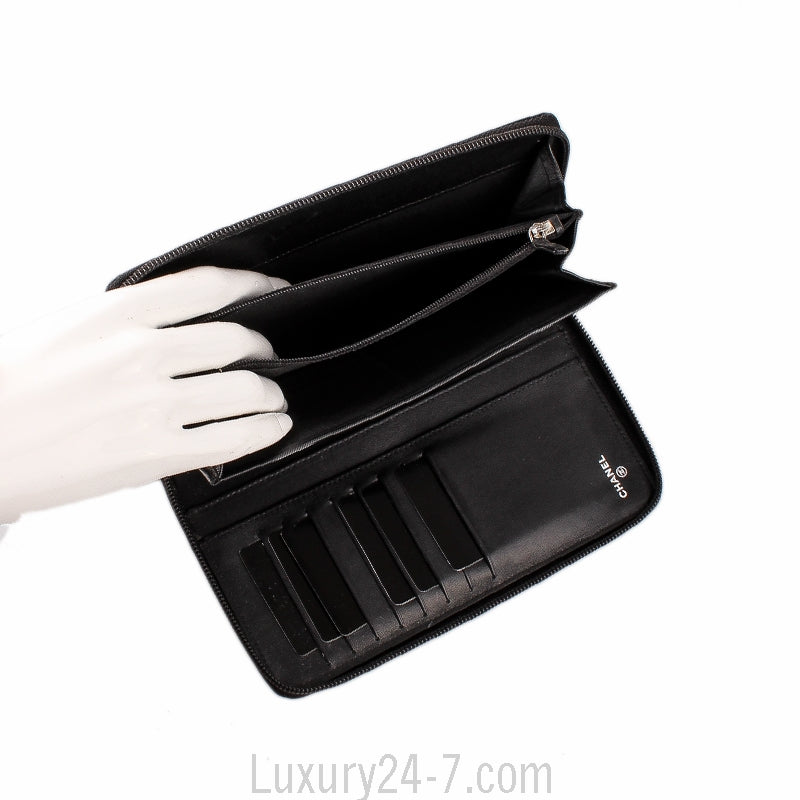 Chanel Black Timeless Organizer Wallet