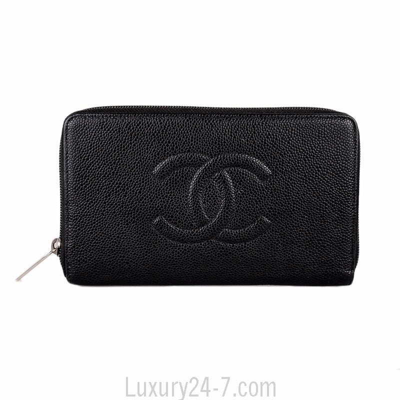 Chanel Black Timeless Organizer Wallet