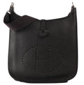 Hermès Taurillon Clemence Evelyne I GM Black PHW