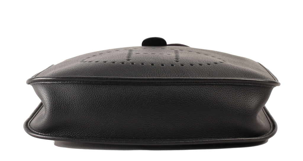 Hermès Taurillon Clemence Evelyne I GM Black PHW