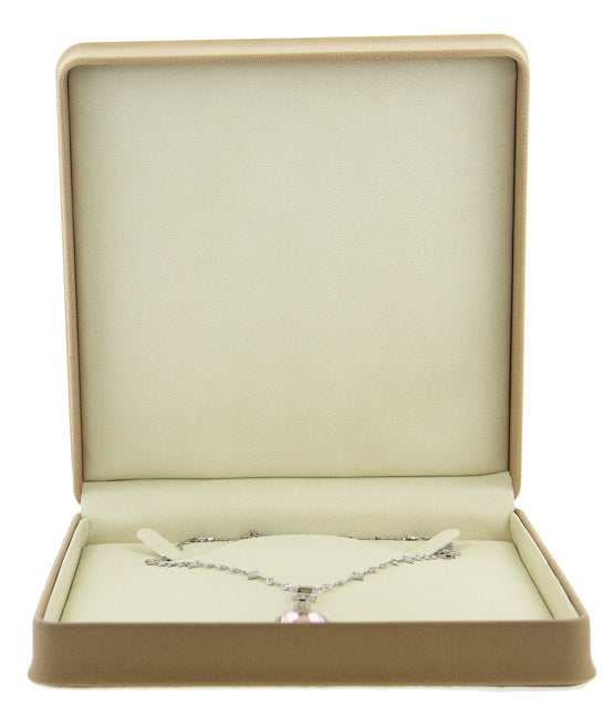 Morganite & Diamond  18KT Necklace