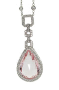 Morganite & Diamond  18KT Necklace
