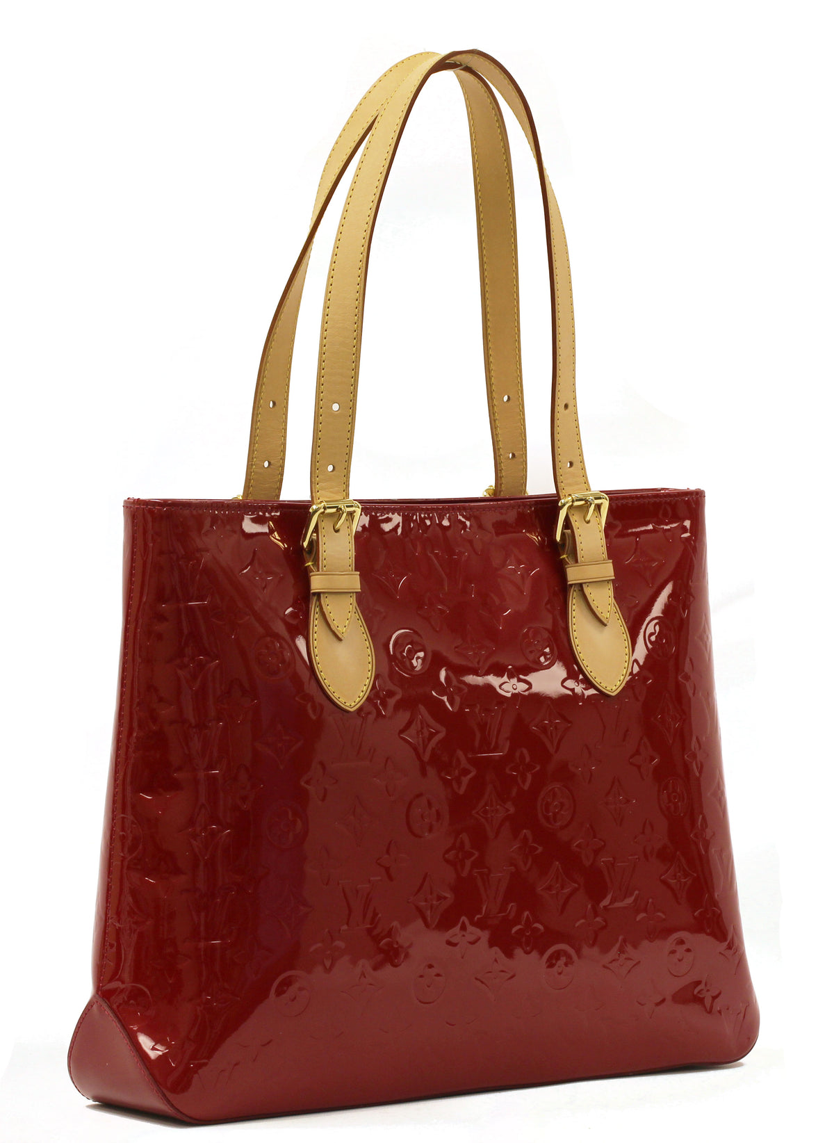 Louis Vuitton Pomme D'Amour Monogram Vernis Brentwood Bag