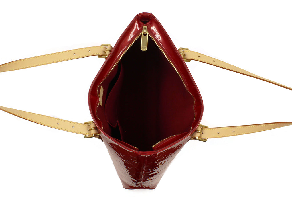 Louis Vuitton Pomme D'Amour Monogram Vernis Brentwood Bag
