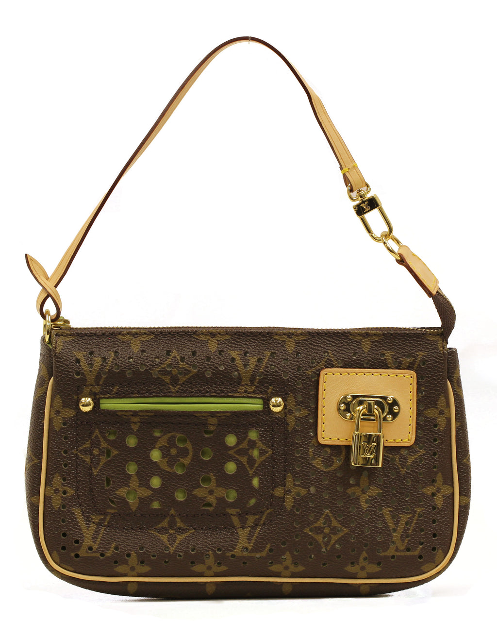 Louis Vuitton Limited Edition Monogram Perforated Pochette Handbag