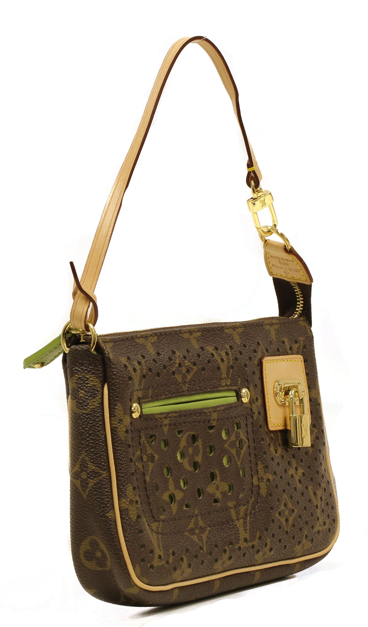 Louis Vuitton Limited Edition Monogram Perforated Pochette Handbag