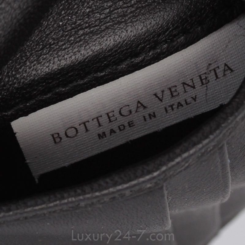 Bottega Veneta Blue Intrecciato Bifold Wallet