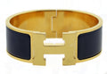 Hermès Blue Enamel Click Clack / H Braclet