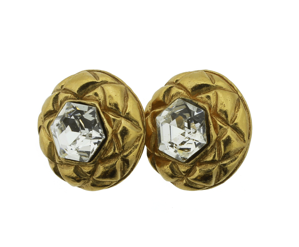 Chanel Goldtone  Earclips