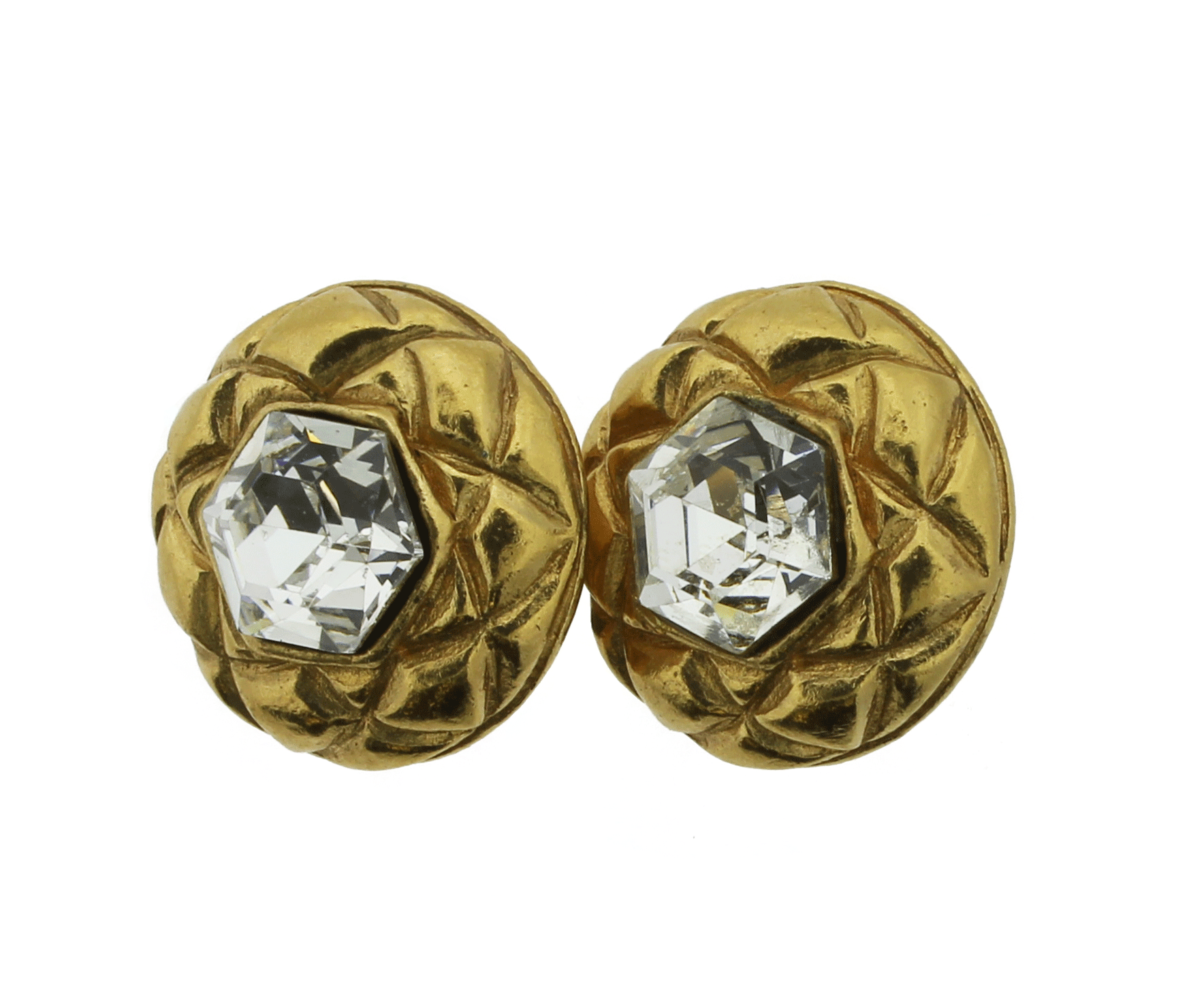 Chanel Goldtone  Earclips
