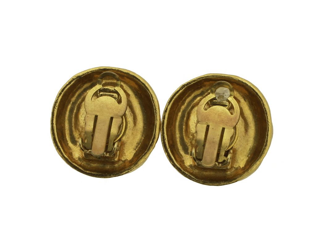 Chanel Goldtone  Earclips