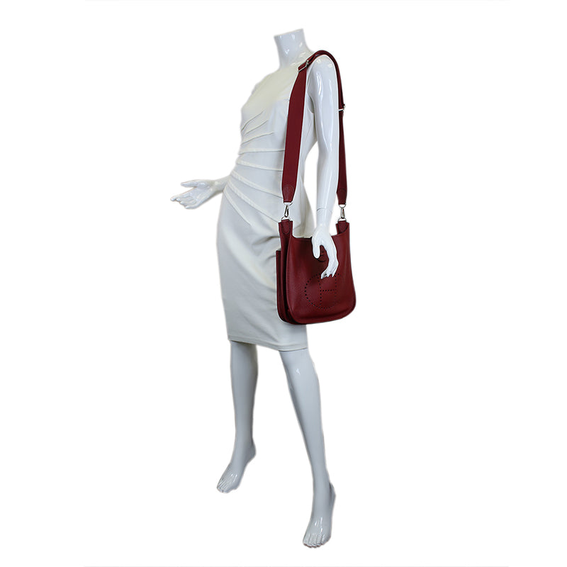 Hermes Rouge Garance Evelyne III PM Bag