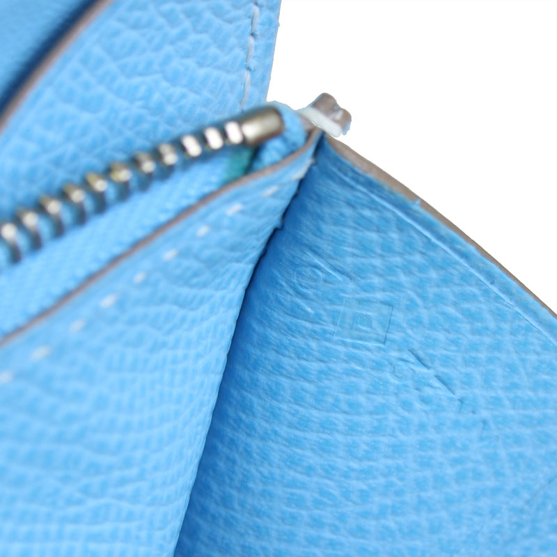 Hermes Constance Compact Wallet Epsom Celest