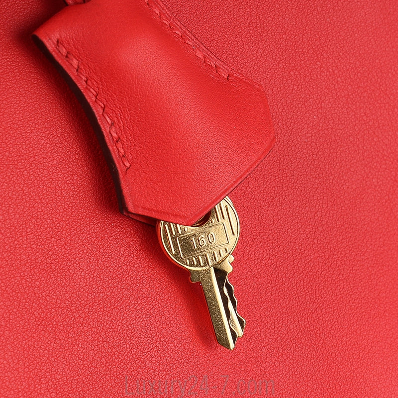Hermes Rouge Tomate Swift Birkin 25