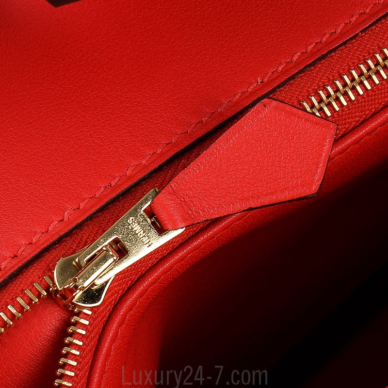 Hermes Rouge Tomate Swift Birkin 25