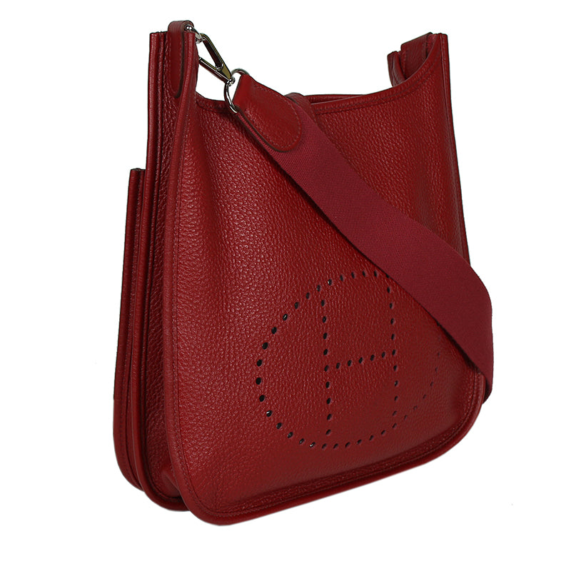 Hermes Rouge Garance Evelyne III PM Bag