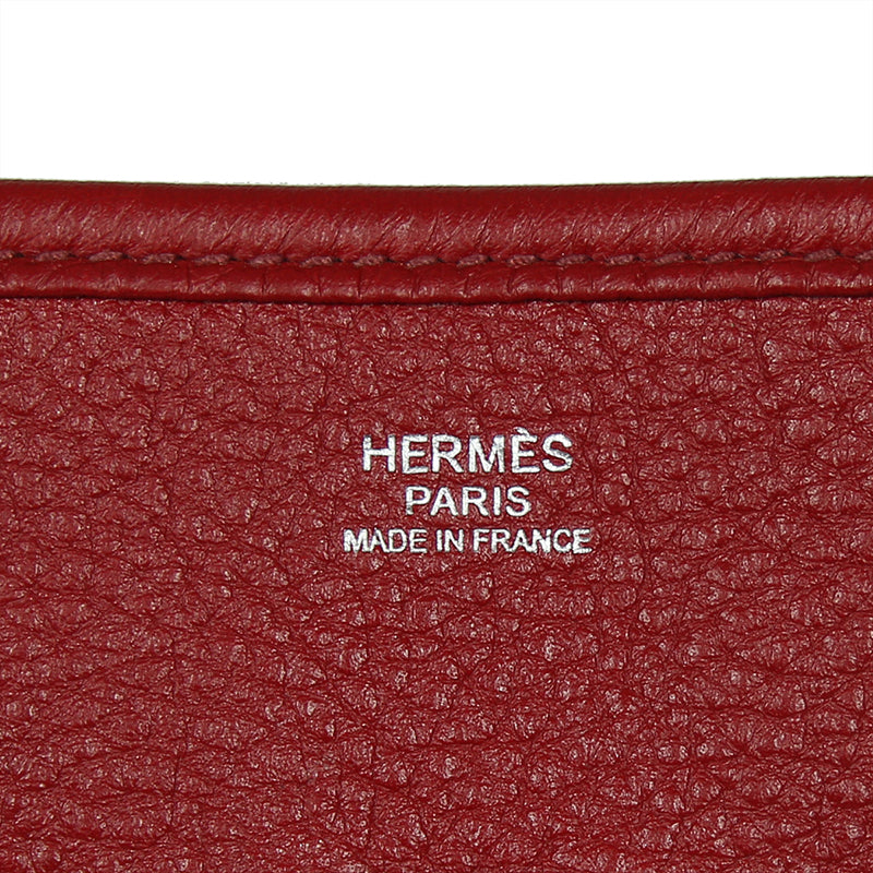 Hermes Rouge Garance Evelyne III PM Bag