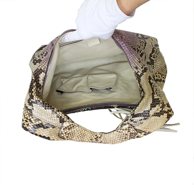 Gucci Soho Large Hobo Grape Multi-Color Python Bag