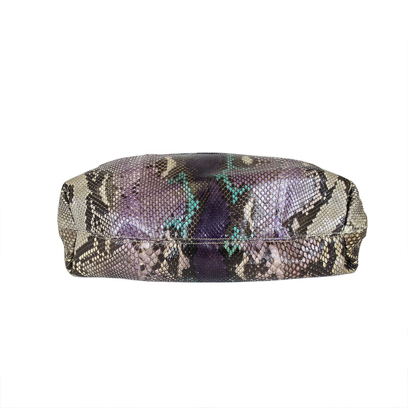 Gucci Soho Large Hobo Grape Multi-Color Python Bag