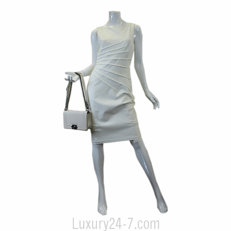Chanel Medium White Boy Bag