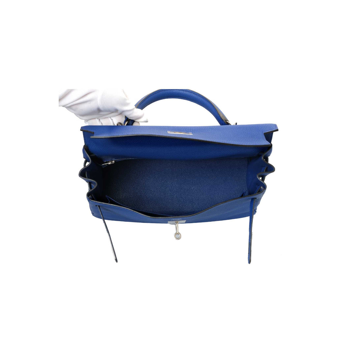 Hermès Blue Electric Togo Kelly Retourne 32