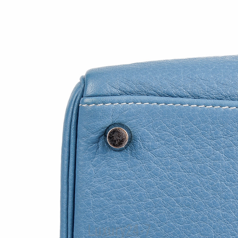 Hermès Blue Jean Clemence Retourne Kelly 32