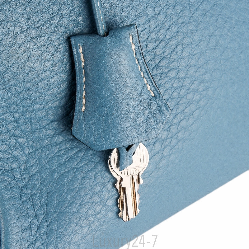 Hermès Blue Jean Clemence Retourne Kelly 32
