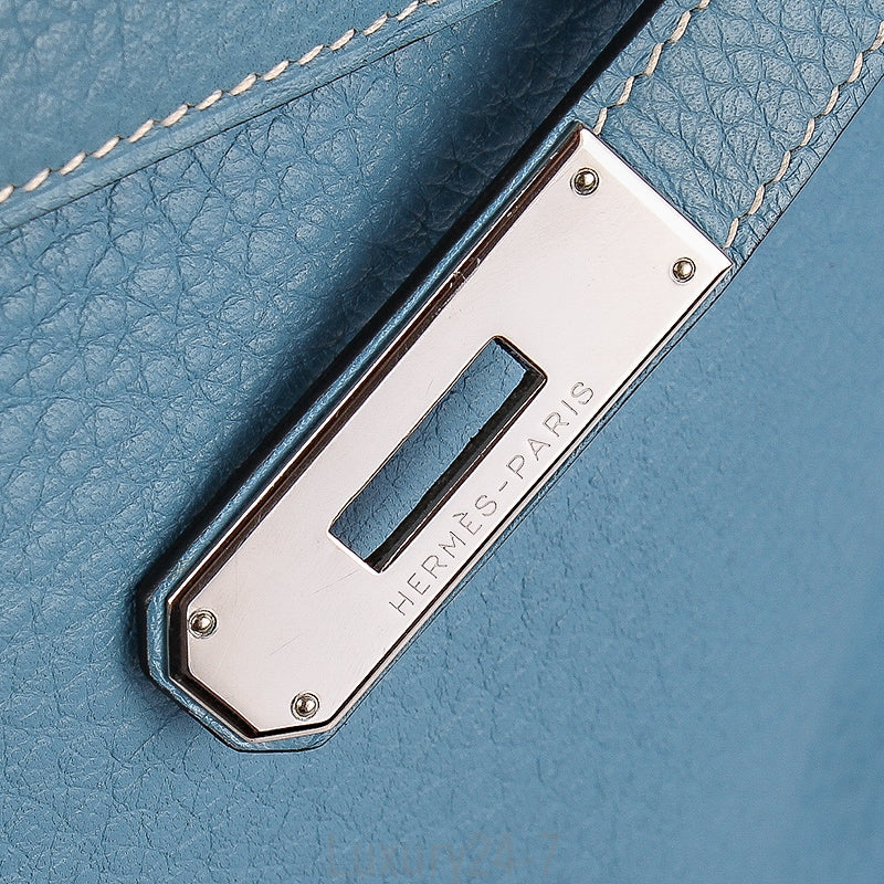 Hermès Blue Jean Clemence Retourne Kelly 32