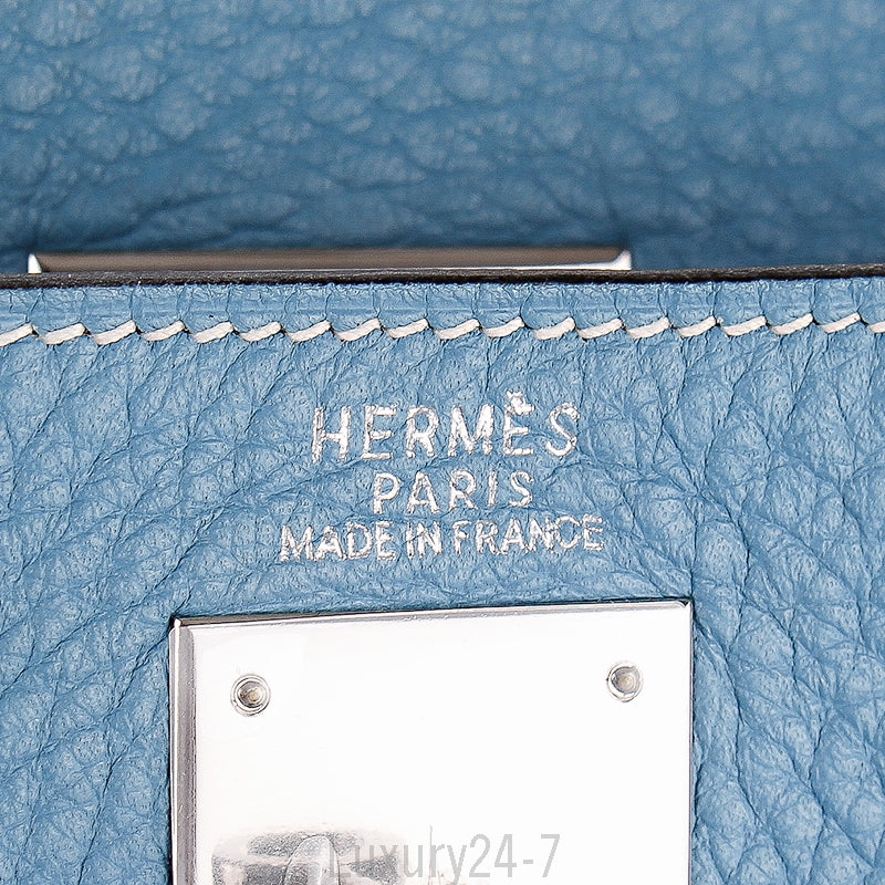 Hermès Blue Jean Clemence Retourne Kelly 32