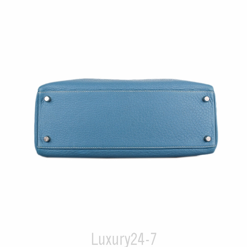 Hermès Blue Jean Clemence Retourne Kelly 32