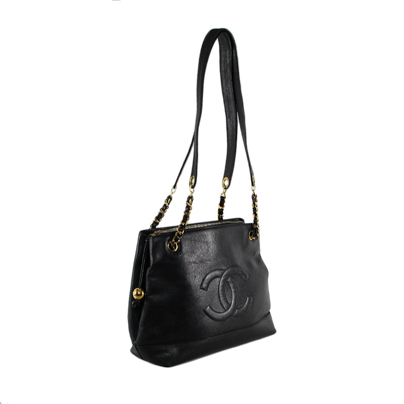Chanel Black Caviar Vintage Shoulder Bag