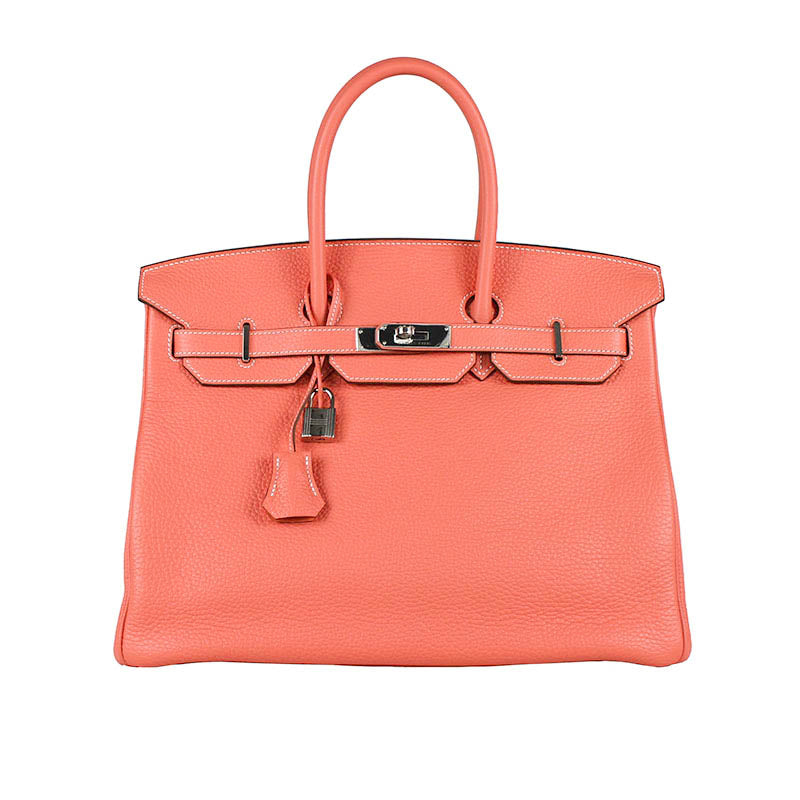 Hermes Clemence Leather Crevette Birkin 35cm