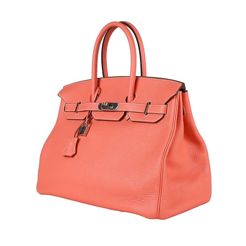 Hermes Clemence Leather Crevette Birkin 35cm