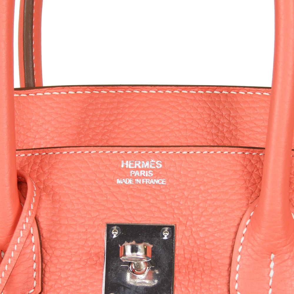Hermes Clemence Leather Crevette Birkin 35cm