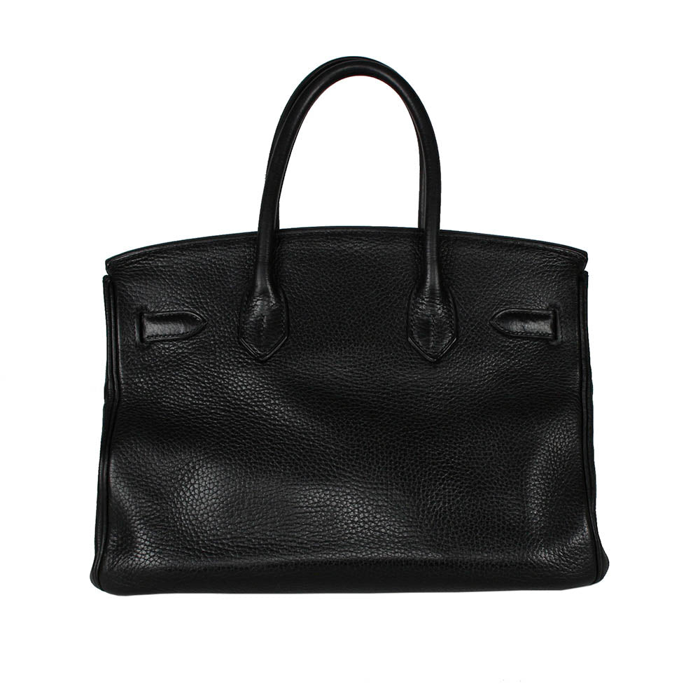 Hermès Birkin Black 30cm Clemence Leather