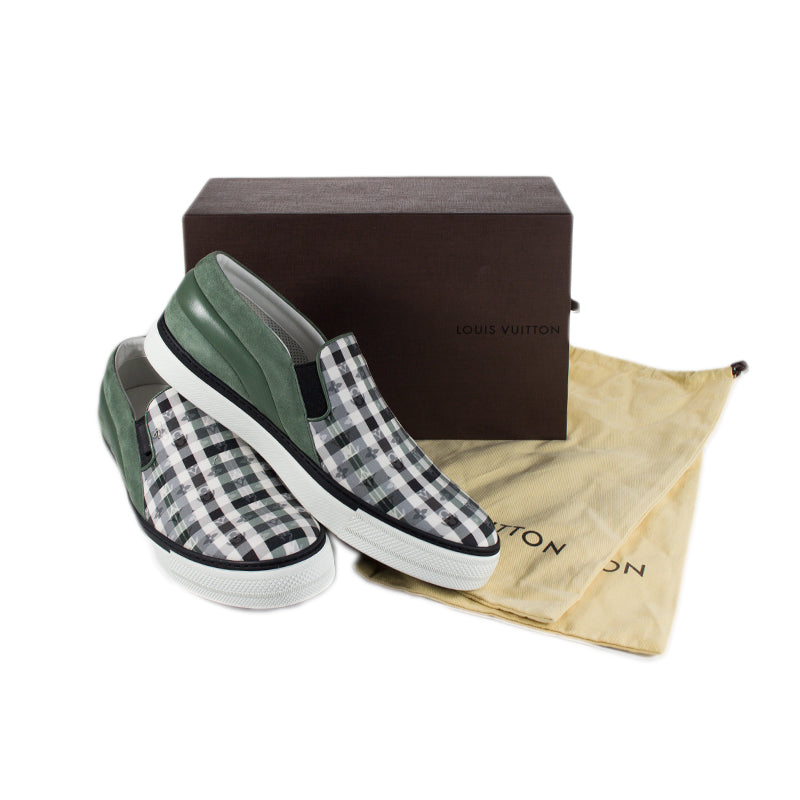 Louis Vuitton Green Monogram Twister Slip-On Sneaker