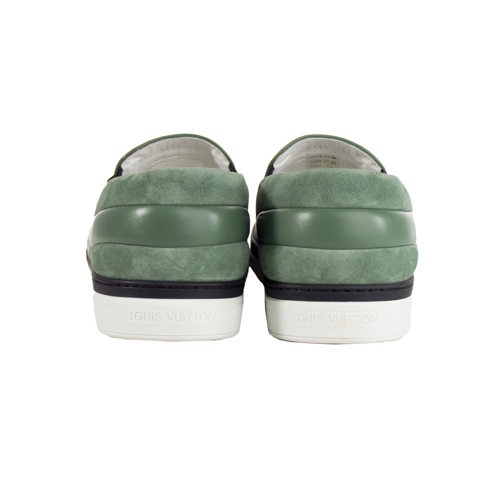 Louis Vuitton Green Monogram Twister Slip-On Sneaker