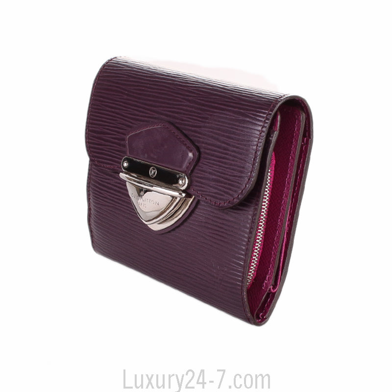 Louis Vuitton Purple Epi Joey Wallet