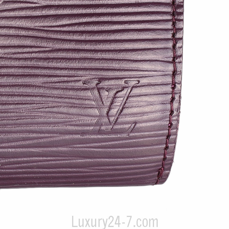 Louis Vuitton Purple Epi Joey Wallet
