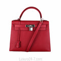 Hermes Rouge Casaque Epsom Sellier Kelly 28
