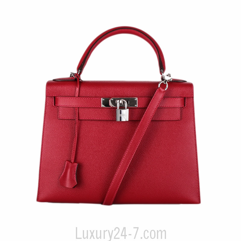 Hermes Rouge Casaque Epsom Sellier Kelly 28