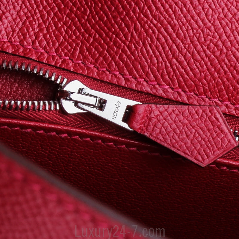 Hermes Rouge Casaque Epsom Sellier Kelly 28