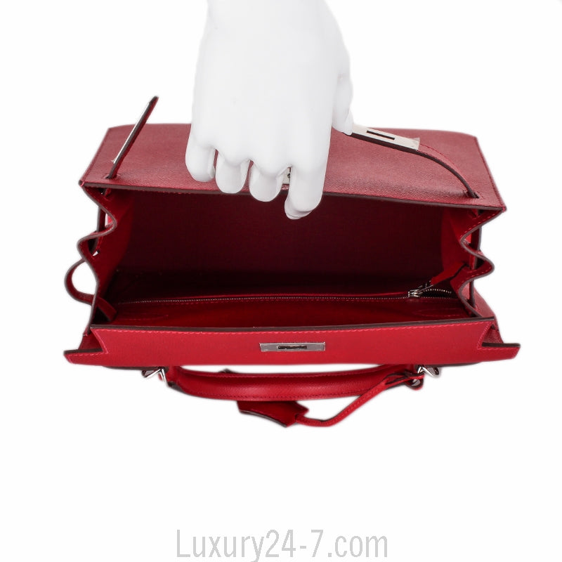 Hermes Rouge Casaque Epsom Sellier Kelly 28