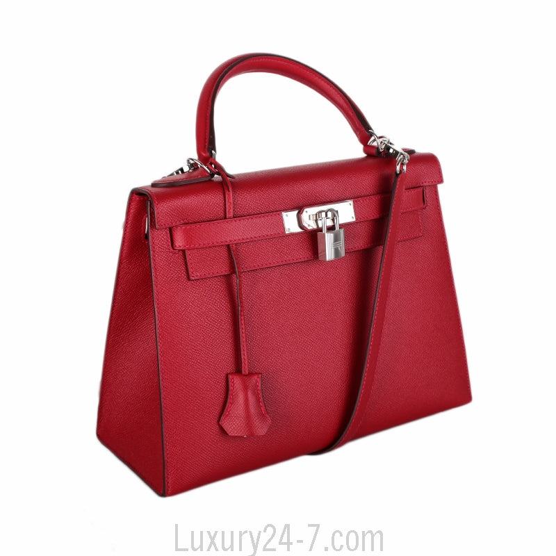 Hermes Rouge Casaque Epsom Sellier Kelly 28